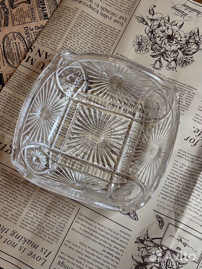 Ваза хрустальная