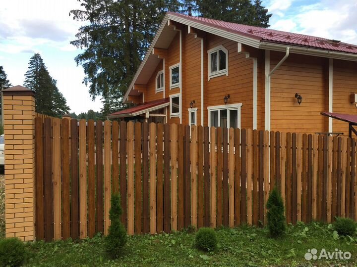 Установка заборов из профнастила/евроштакетника