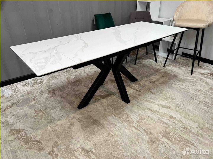 Стол обеденный керамогранит