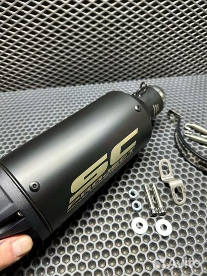 Глушитель прямоточный для мотоцикла SC Project