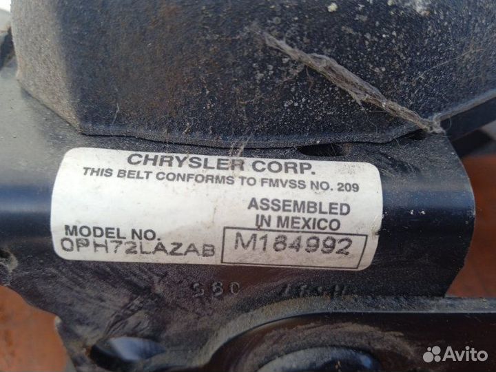 Ремень безопасности Chrysler Intrepid задн. прав