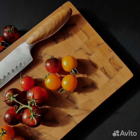 Разделочная доска деревянная торцевая