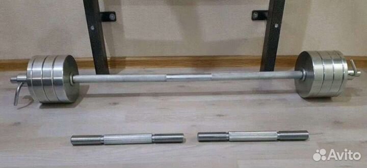 Штанги, гантели, обрезиненные диски