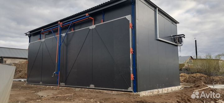 Сушильная камера для древесины - 80 куб.м загрузка