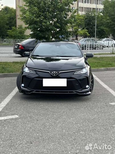 Сплиттер губа переднего бампера Toyota Corolla 210