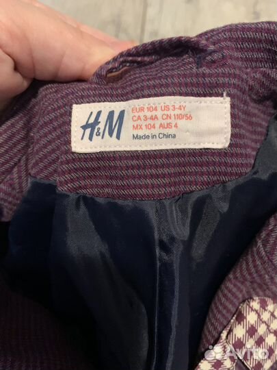 Пиджак h&m 104