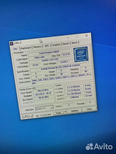Процессор intel g4600