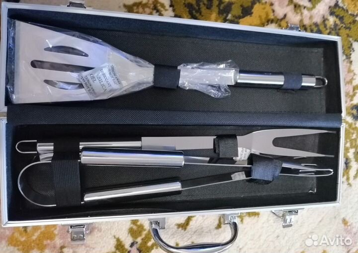 Набор для барбекю в кейсе подарочный 3 пр