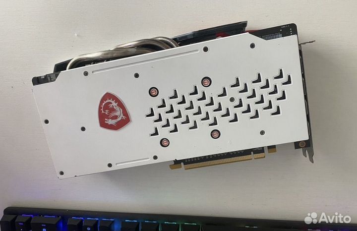 Msi rx 580 8 gb gaming X White кастом