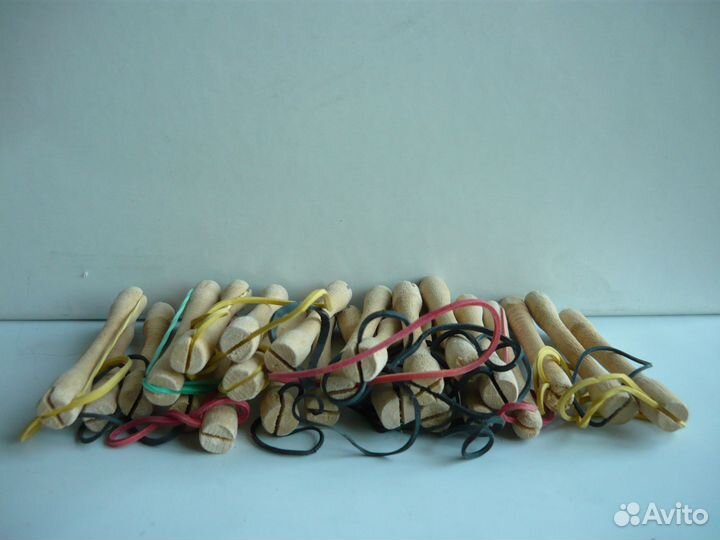 Бигуди коклюшки дерево,7,5 см. За 1 шт