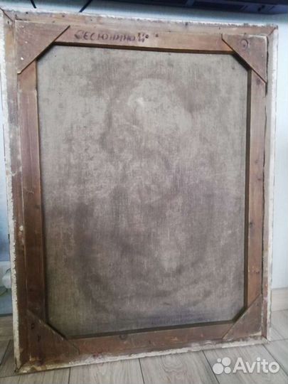 Портрет Ленина холст масло художник Сесюнина