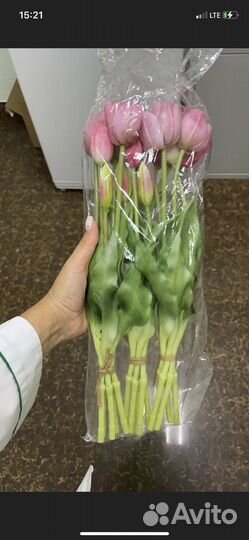 Искусственные Цветы Тюльпаны, интерьерные