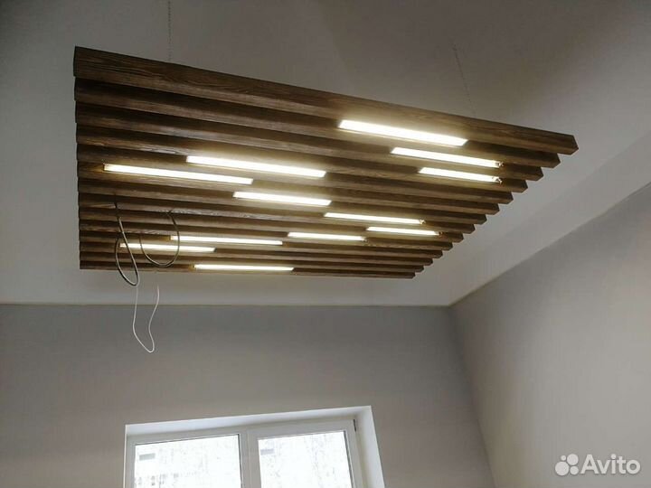 Люстры светильники из массива дерева