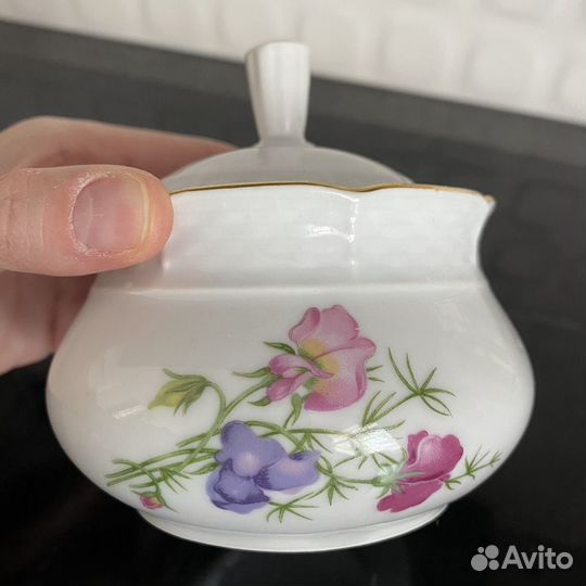 Кофейная пара, сахарница Thun (Чехословакия)