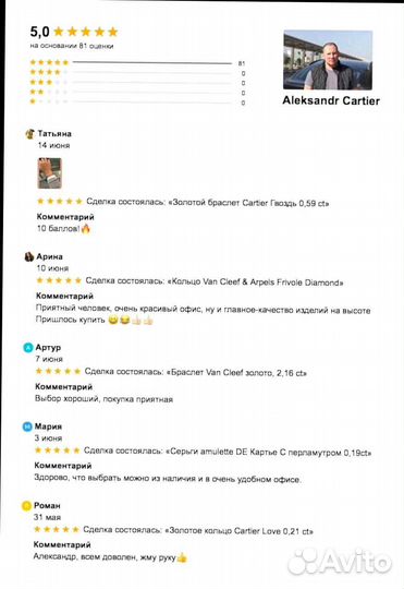 Cartier кольцо love 0,19 ct