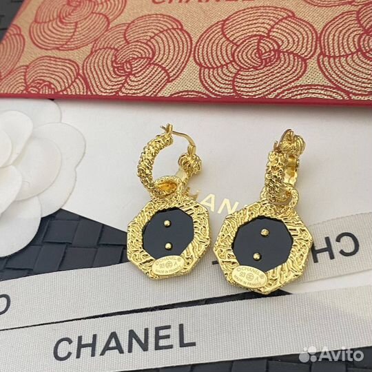Золотые Серьги Chanel