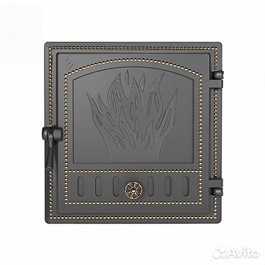 Дверь для Камина каминная 281 (Бронза) везувий