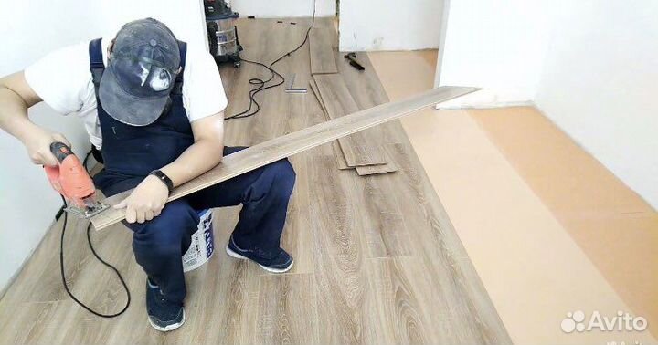 Укладка Ламината Наливной пол Кварцвинил Обои