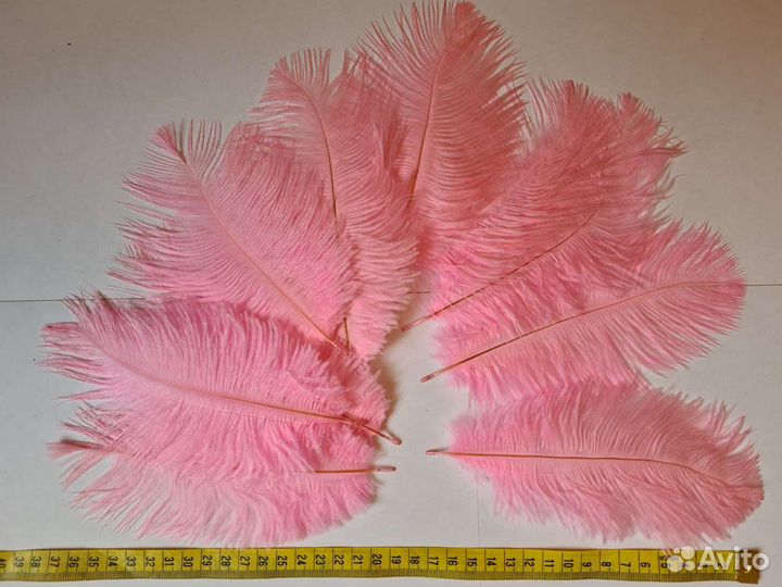 Перья страуса для творчества 14-18см, 29-55см