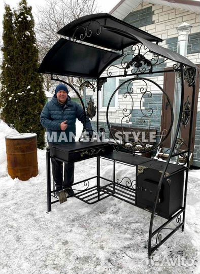 Беседка с мангалом
