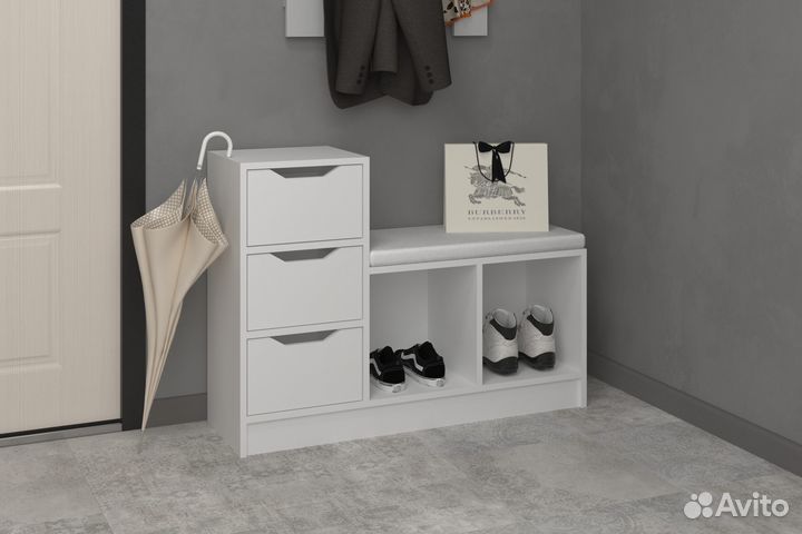 Обувница Liga с 3-мя ящиками 965х300х702
