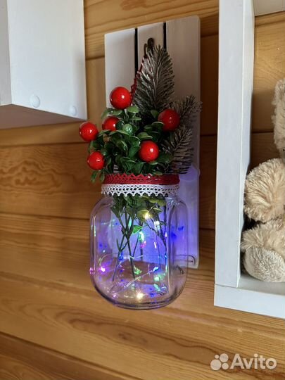 Дизайнерское панно со светодиодной гирляндой