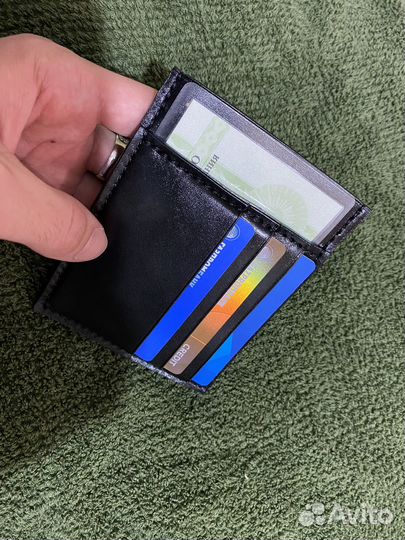 Холдер для автодокументов из кожи