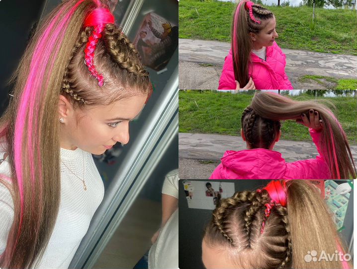 Брейды, косы, канекалон, прически на выпускной