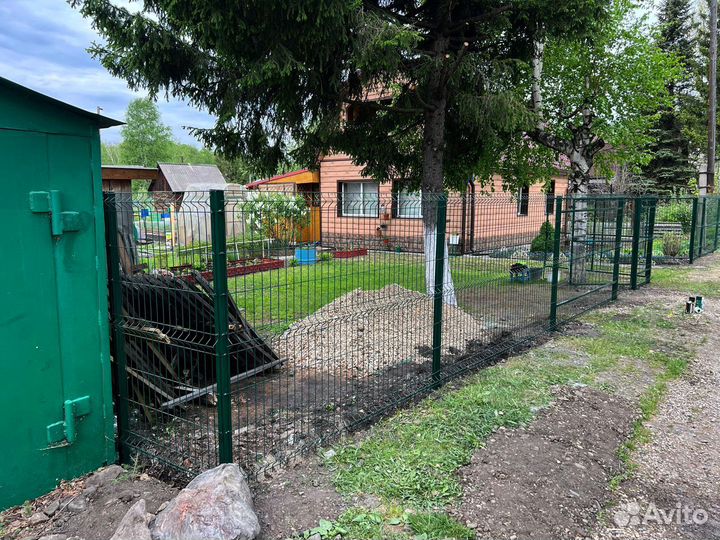 Забор металлический 3д / 3D