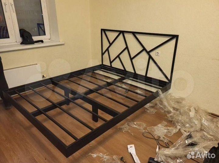 Кровать двухспальная лофт