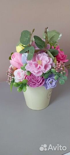 Букет цветы из мыла