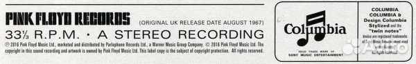 Виниловая пластинка Pink Floyd THE piper AT THE ga