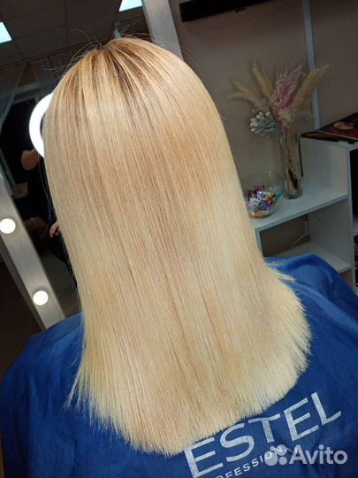 Кератиновое выпрямление волос