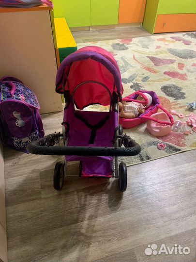 Кукла baby born и детская коляска для кукол