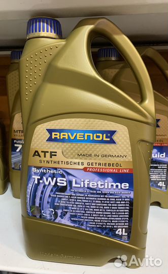 Масло АКПП Ravenol ATF T-WS Lifetime Fluid 4л