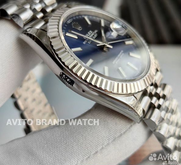 Часы мужские Rolex DateJust 41 синий циферблат