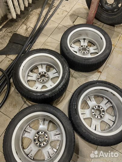 Диски r17 на mercedes бу c резиной зима