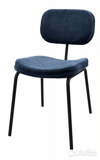 Стул Oslo cиний микровелюр