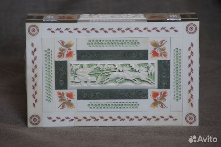 Шкатулка упряжка бивень мамонта А-471