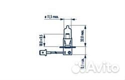 Лампа 12V H3 55W narva Standard 1 шт. картон 48321