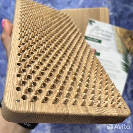 Доска садху с деревянными (бамбуковыми) гвоздями