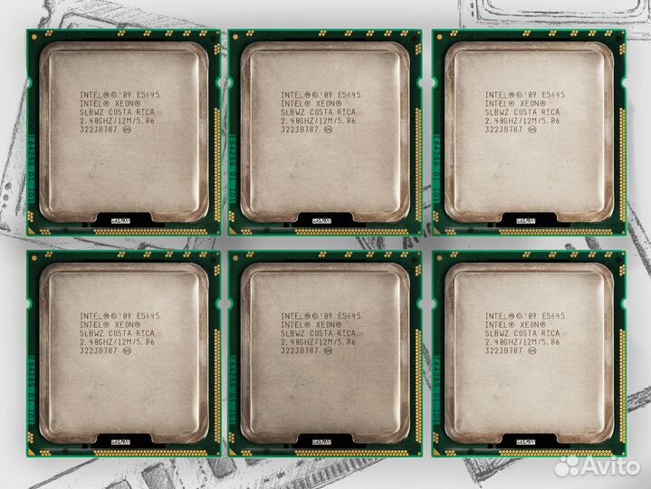 Процессоры Intel Xeon E5645