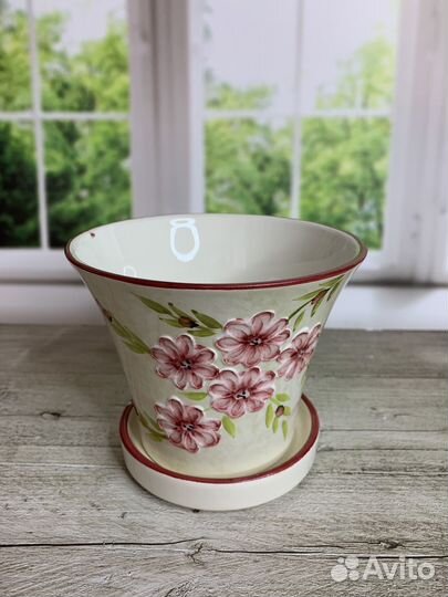 Кашпо для цветов керамика