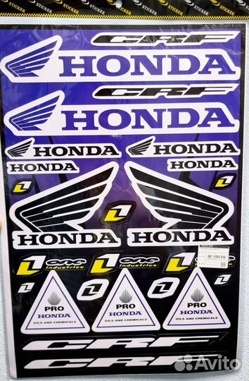 Набор мото наклеек (А3 формат)