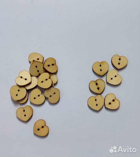 Пуговицы дерево, пластик