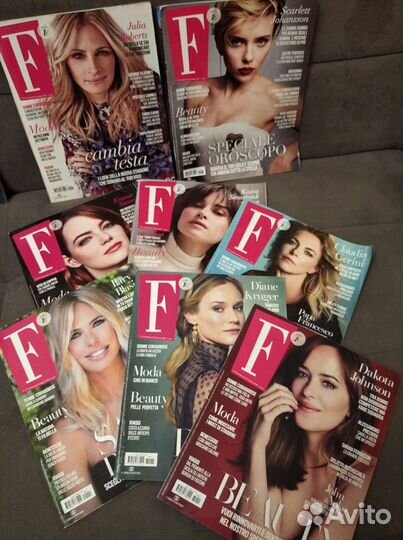 Журналы на итальянском F,VanitiFair,Glamour,Grazia