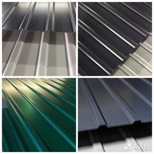 Профнастил С10 серый / профлист / цинк / забор