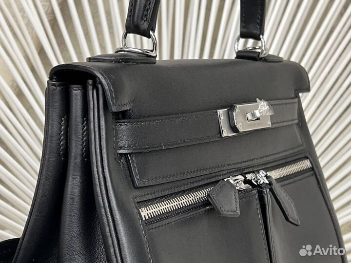 Сумка Hermes Kelly 28 Lakis Black