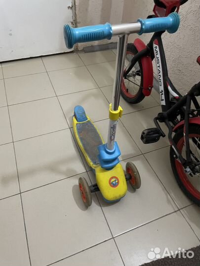 Самокат детский трехколесный бу