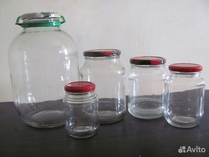 Банки с винтовой крышкой 0,25 л,0,5л,0,7л,1л,3л